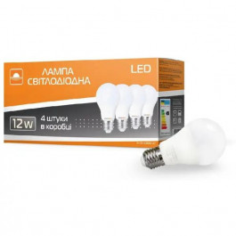   Евросвет LED 12W 4200к Е27 набор 4 шт (56702)