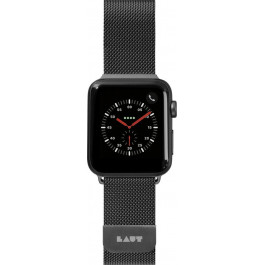   LAUT Ремешок  STEEL LOOP для Apple Watch размер 42/44 мм, черный (LAUT_AWL_ST_BK)