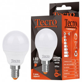   Tecro LED G45 6W 4000K E14 (TL-G45-6W-4K-E14)