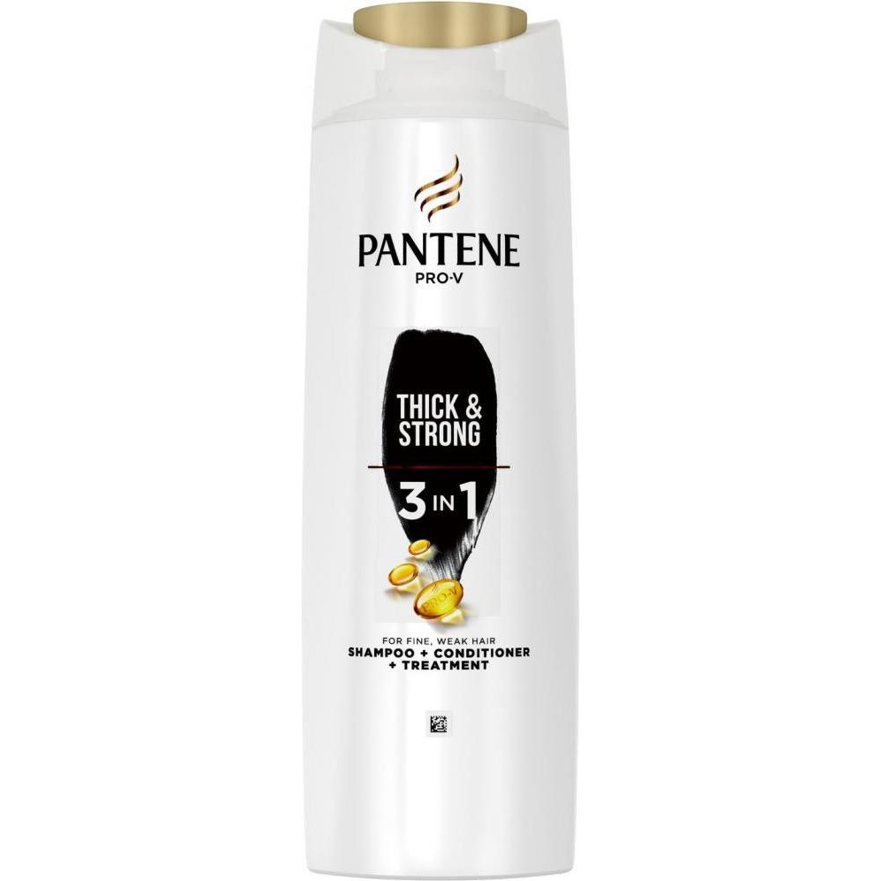 Pantene Pro-v Шампунь и бальзам-ополаскиватель  3 в 1 Густые и крепкие 360 мл (8001090673329) - зображення 1