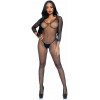 Leg Avenue V Front Bodystocking Black O/S (SO8613) - зображення 5