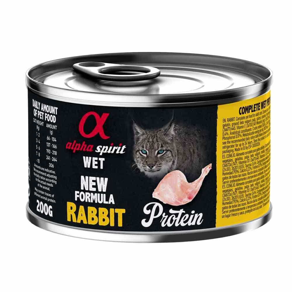 Alpha Spirit Rabbit for Adult Cats 200 г (as311285) - зображення 1