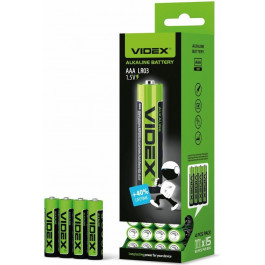   VIDEX AAA bat Alkaline 4шт (25467)