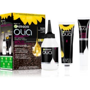 Garnier Olia Big Kit перманентна фарба для волосся відтінок 3.23 Dark Chocolate - зображення 1