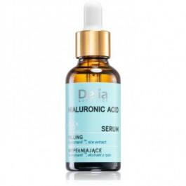   Delia Cosmetics Hyaluronic Acid сироватка для заповнення зморшок для шкіри обличчя, шиї та декольте 30 мл