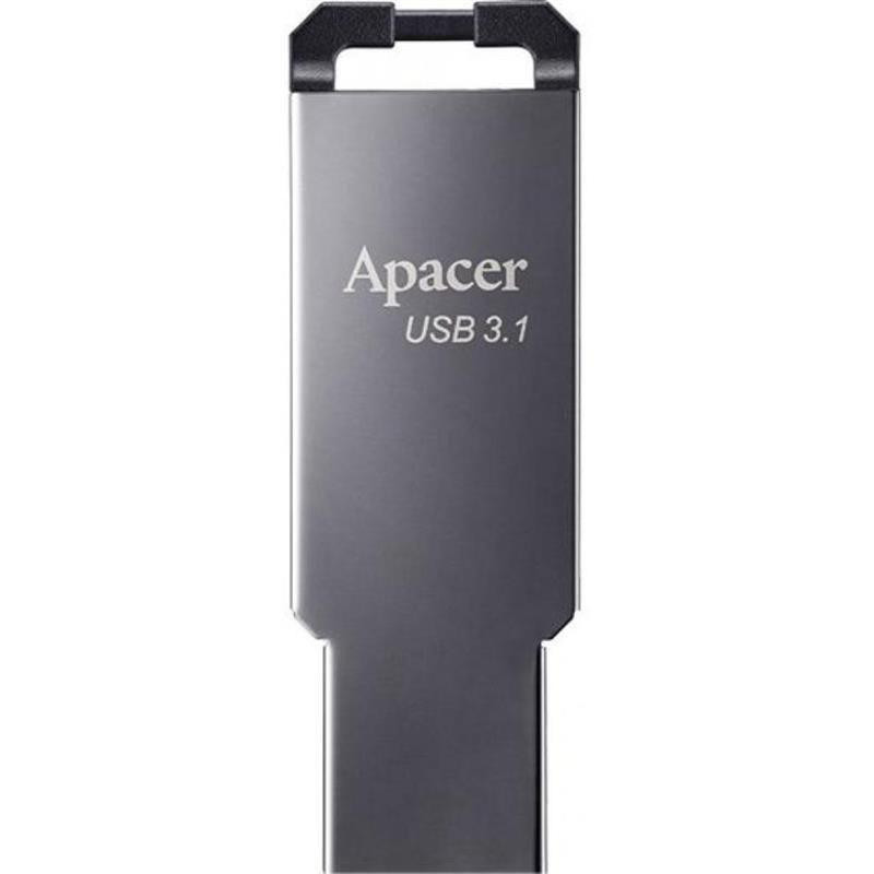 Apacer 64 GB AH360 Ashy USB 3.1 Gen1 (AP64GAH360A-1) - зображення 1