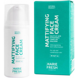   Marie Fresh Cosmetics - Mattifying Face Cream - Матуючий крем для обличчя із саліциловою кислотою - 30ml