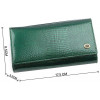 ST Leather Лаковый кошелек с монетницей на защелке  (16275) (S8001A Green) - зображення 3