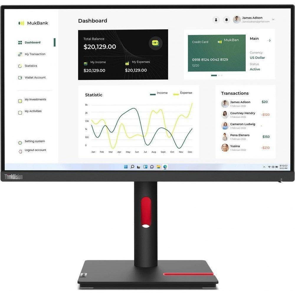 Lenovo ThinkVision T23i-30 (63B2MAT6EU) - зображення 1