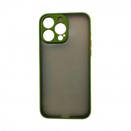   K-and-T Матовий комбінований чохол з полікарбонату та ТПУ для Apple iPhone 14 Pro Max Green