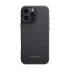 Pitaka Military-Grade Protective Case Twill 600D for iPhone 16 Pro Max - Black/Grey (KI1601PMPA) - зображення 1