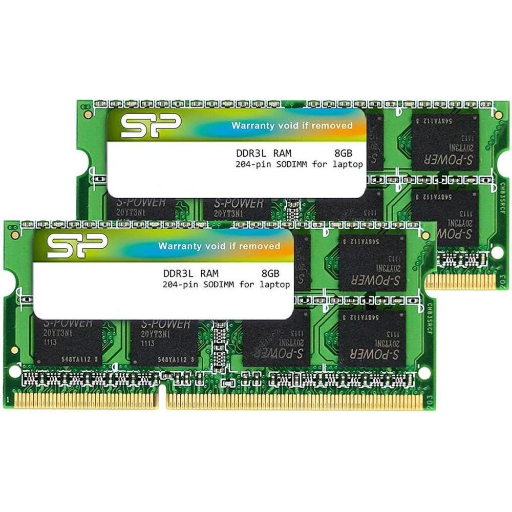 Silicon Power 16 GB (2х8GB) SO-DIMM DDR3L 1600 MHz (SU016GLSTU160N22AH) - зображення 1