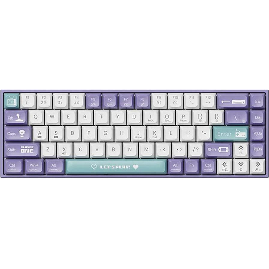 Ajazz AK680 Dual Red Switches Iris Purple - зображення 1