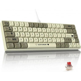   Ajazz AK680 Wired Red Switches Grey