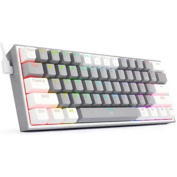 Redragon Fizz K617 RGB Mini Gray-White (K617RGB-GW) - зображення 1