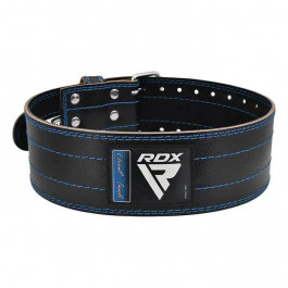   RDX RD1 4 Powerlifting Leather Gym Belt, Blue XL (WPB-RD1U-XL)