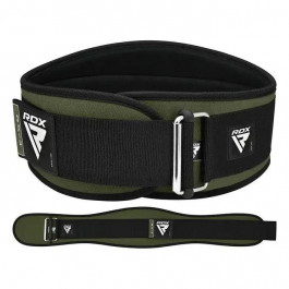   RDX X3 6" Weightlifting Neoprene Gym Belt, Army Green XL (WBE-RX3AG-XL)