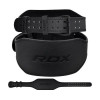 RDX 6" Leather Gym Belt, Full Black L (WBS-6FB-L) - зображення 1