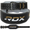 RDX 6" Leather Gym Belt, Black Gold XL (WBS-6RB-XL) - зображення 1