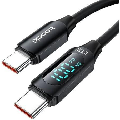 Toocki USB Type-C to USB Type-C 100W 2m Black (690434140718) - зображення 1