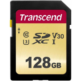   Transcend 128 GB SDXC UHS-I U3 500S TS128GSDC500S