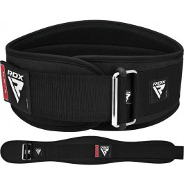   RDX X3 6" Weightlifting Neoprene Gym Belt, Black L (WBE-RX3B-L)