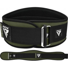   RDX X3 6" Weightlifting Neoprene Gym Belt, Army Green M (WBE-RX3AG-M)