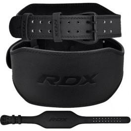   RDX 6" Leather Gym Belt, Full Black XL (WBS-6FB-XL)