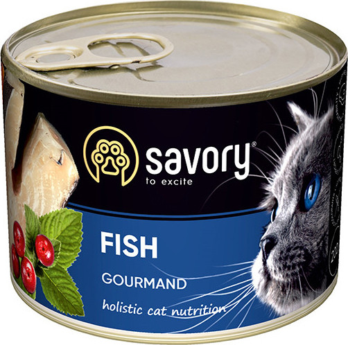 Savory Cat Adult Fish 400 г (30655) - зображення 1