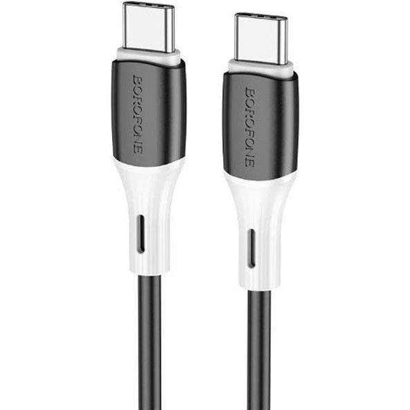 Borofone BX79 USB Type-C to USB Type-C 1m Black (BX79CCB) - зображення 1