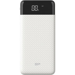   Silicon Power GS28 20000mAh Input 5V/2A Micro-USB/Type-C Output 2*USB-A White (SP20KMAPBKGS280W)