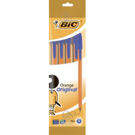   BIC Ручка кулькова  Orange Original Fine, 0,36 мм, синій, 4 шт. (8308521)