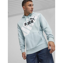   PUMA Худі чоловіче  Power 67896322 2XL Бірюзове (4099685570409)