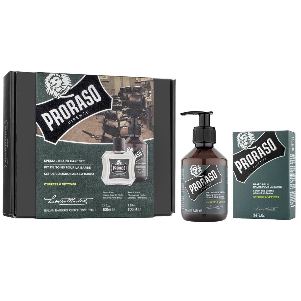 Proraso Набор для бороды  Duo Pack Balm + Shampoo Cypress & Vetyver - зображення 1