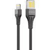 Proove USB to Lightning Double Way Silicone 1m Black (CCDS20001101) - зображення 1