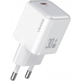   USAMS US-CC186 X-ron Single USB PD30W Fast Charger White (CC186TC02)