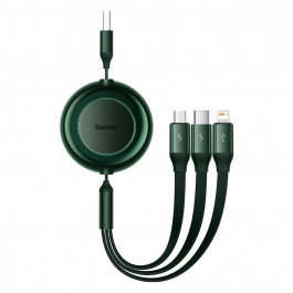   Baseus USB to Micro USB/Lightning/Type-C Bright Mirror 2 Series 1.1m Green (CAMJ010006)