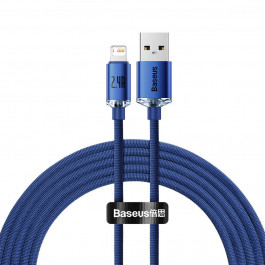   Baseus Crystal Shine Series Fast Charging Data Cable USB to Lightning 2m Blue (CAJY000103)