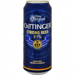   Oettinger Пиво  Strong Beer Міцне світле 8.9% з/б 0.5 л (4014086020483)