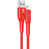 USAMS US-SJ425 USB Type-A to Lightning 1.2m Red (SJ425USB02) - зображення 1