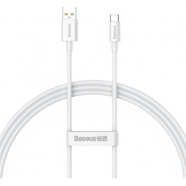   Baseus Superior Series USB Cable to USB-C Fast Charging Data 100W 1m White (P10320102214-01)