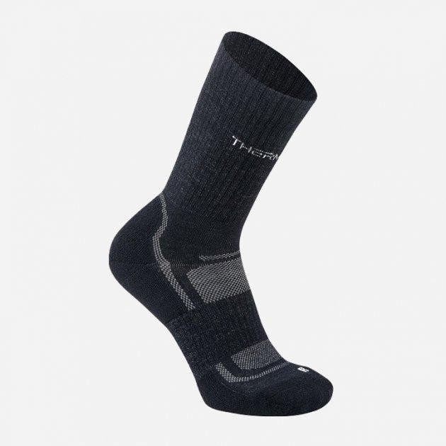 Thermowave Термошкарпетки чоловічі спортивні вовняні   Discover Merino Hiking Socks 12KOJA101-991 40-43 Чорні ( - зображення 1