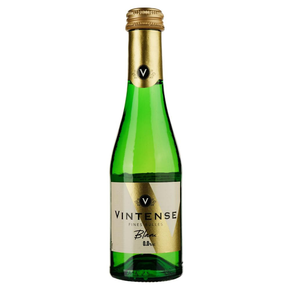 Vintense Вино ігристе  Fines Bulles Blanc безалкогольне, 0,2 л, 0% (654447) (5411718907423) - зображення 1