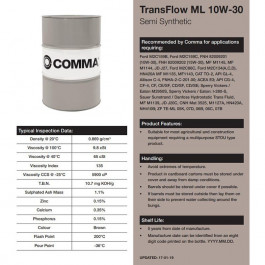   Comma TRANSFLOW ML 10W-30 20л