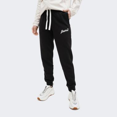 PUMA Чорні жіночі спортивнi штани  ESS+ BLOSSOM Script Pants TR 679350/01 - зображення 1