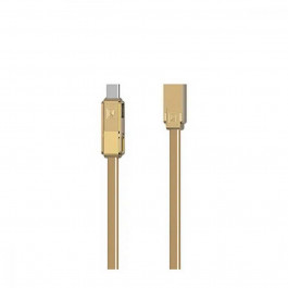   REMAX RC-070th Gplex Lightning/Micro USB/USB Type-C 1m Gold (6954851267201)