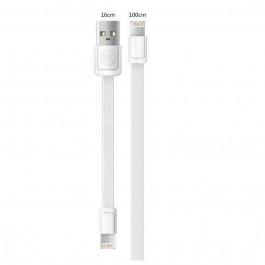   WEKOME WDC-009 M&S Lightning/Micro USB 1m White (2000700000063)