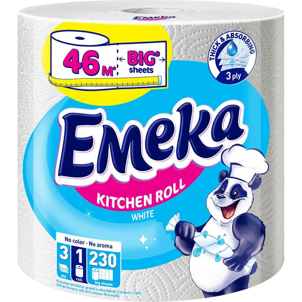 Emeka Рушник паперовий  White Jumbo тришаровий 1шт (3800024035159) - зображення 1