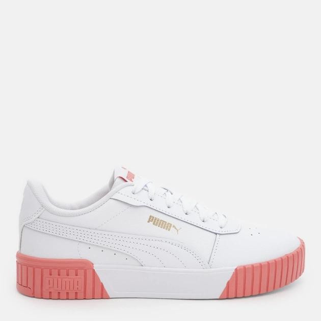 PUMA Жіночі кеди низькі  Carina 2.0 38584909 41 (7.5UK) 26.5 см  White-Hibiscus Flower- Gold (40654525178 - зображення 1