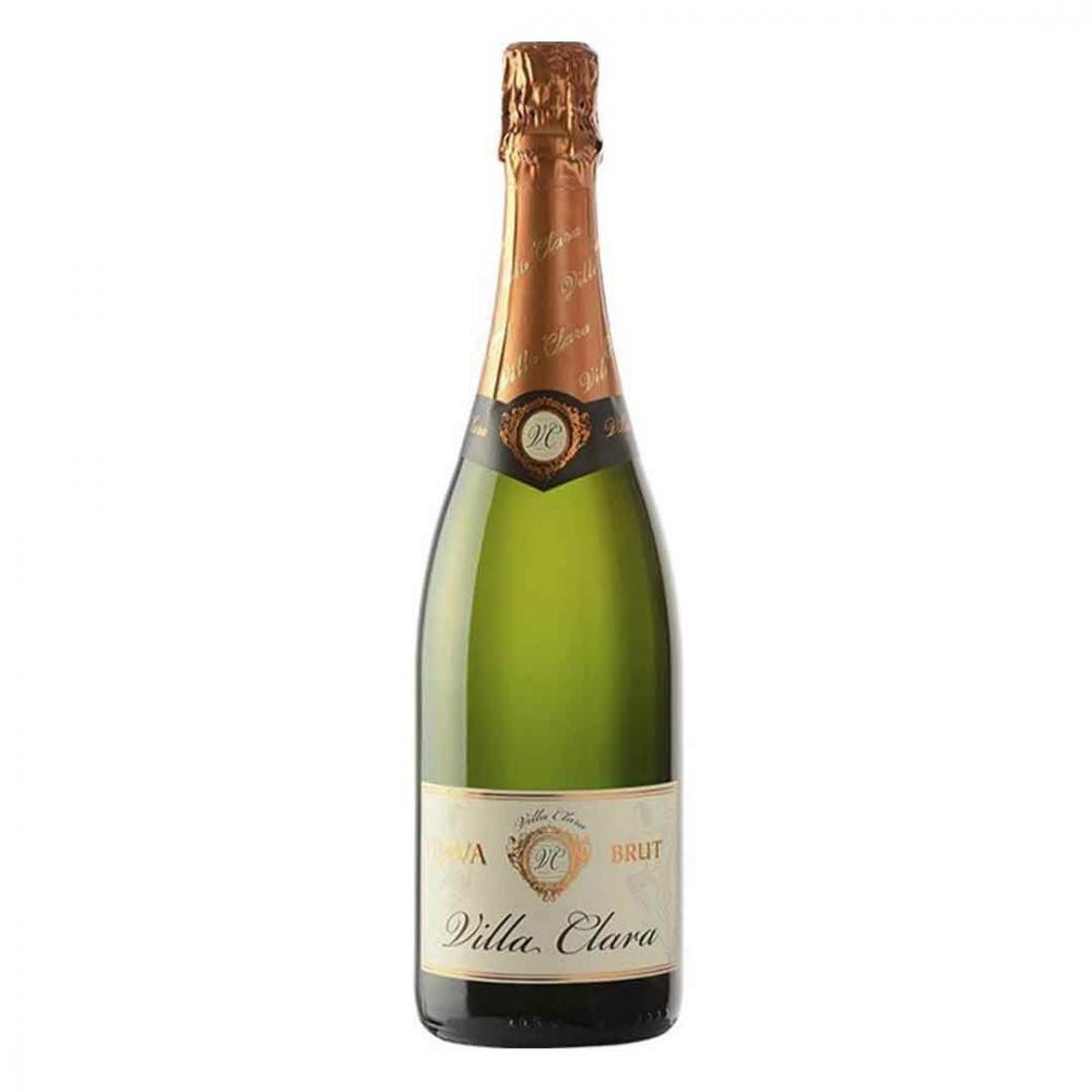 Villa Clara Вино ігристе  Cava Brut, біле, сухе, 11,5%, 0,75 л  (8421414319038) - зображення 1